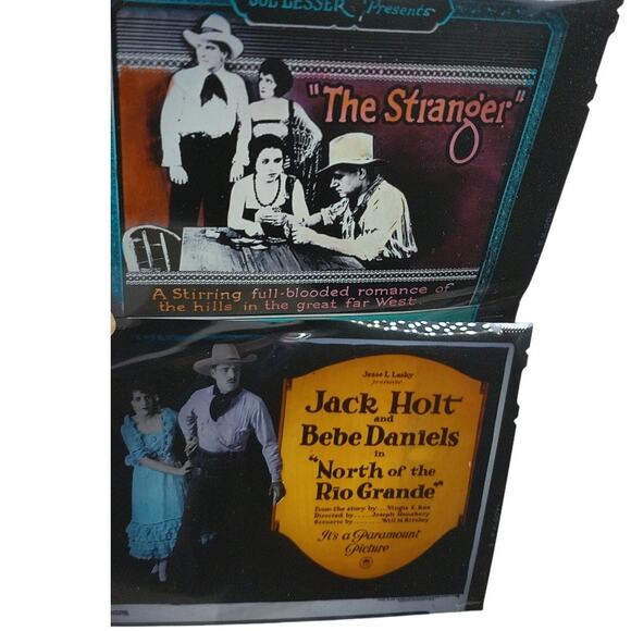 Vintage North of The Rio Grande & The Stranger Movie Lobby Card Negative SET - Picture 4 of 6